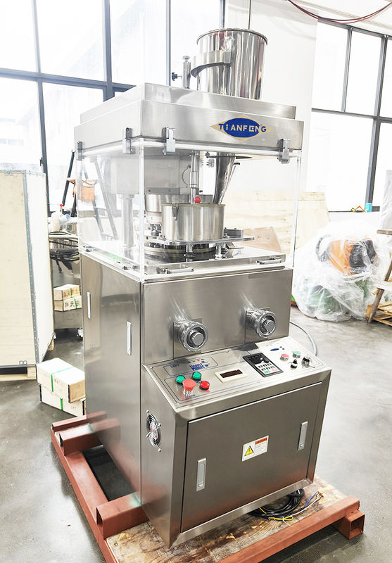 Przemysł farmaceutyczny Maszyna do prasowania tabletów z mocą 2,2 kW i maksymalną mocą tabletów 16200 sztuk/h