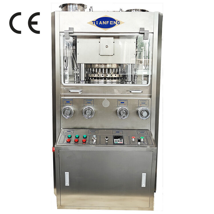 Maszyna do prasowania tabletów ZP45A z ciśnieniem maksymalnym 100 kN, 243 000 tabletek na godzinę i mocą 7,5 kW