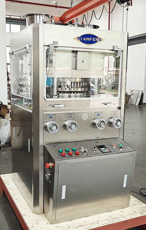 Farmaceutyczna prasa do tabletek ZP45A z maksymalnym naciskiem 100 kN, 243 000 tabletek na godzinę, 7,5 kW